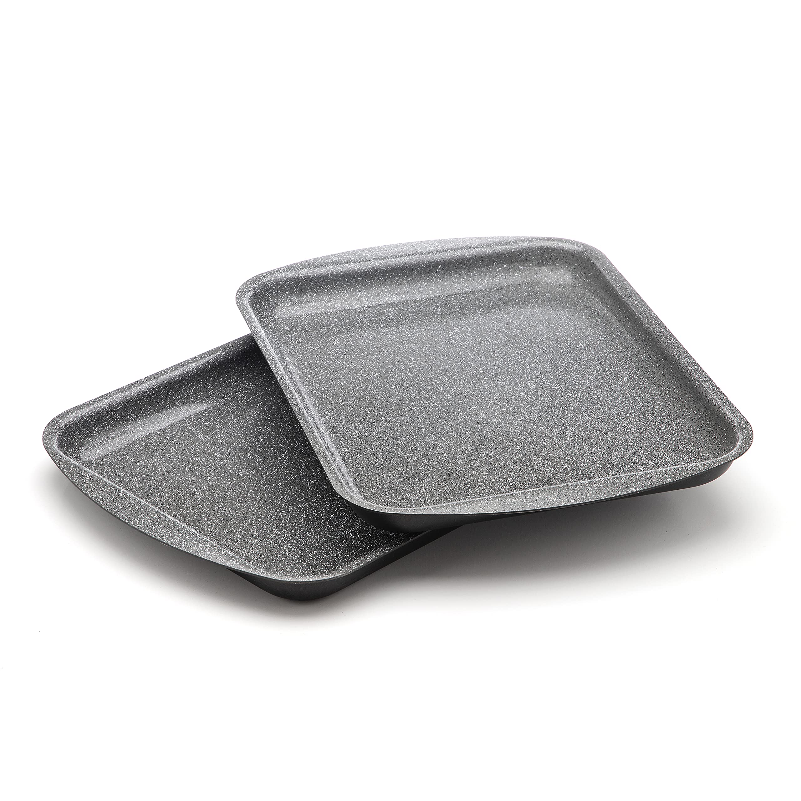 DaTerra Cucina Nonstick Baking Sheet Set of 2 | PFOA-Free Ceramic Coated Cookie Sheets | 16.1 x 11.7 Inch Oven Safe Baking Pans | Made in Italy | Perfect for Cookies, Pastries & Sheet Pan Dinners