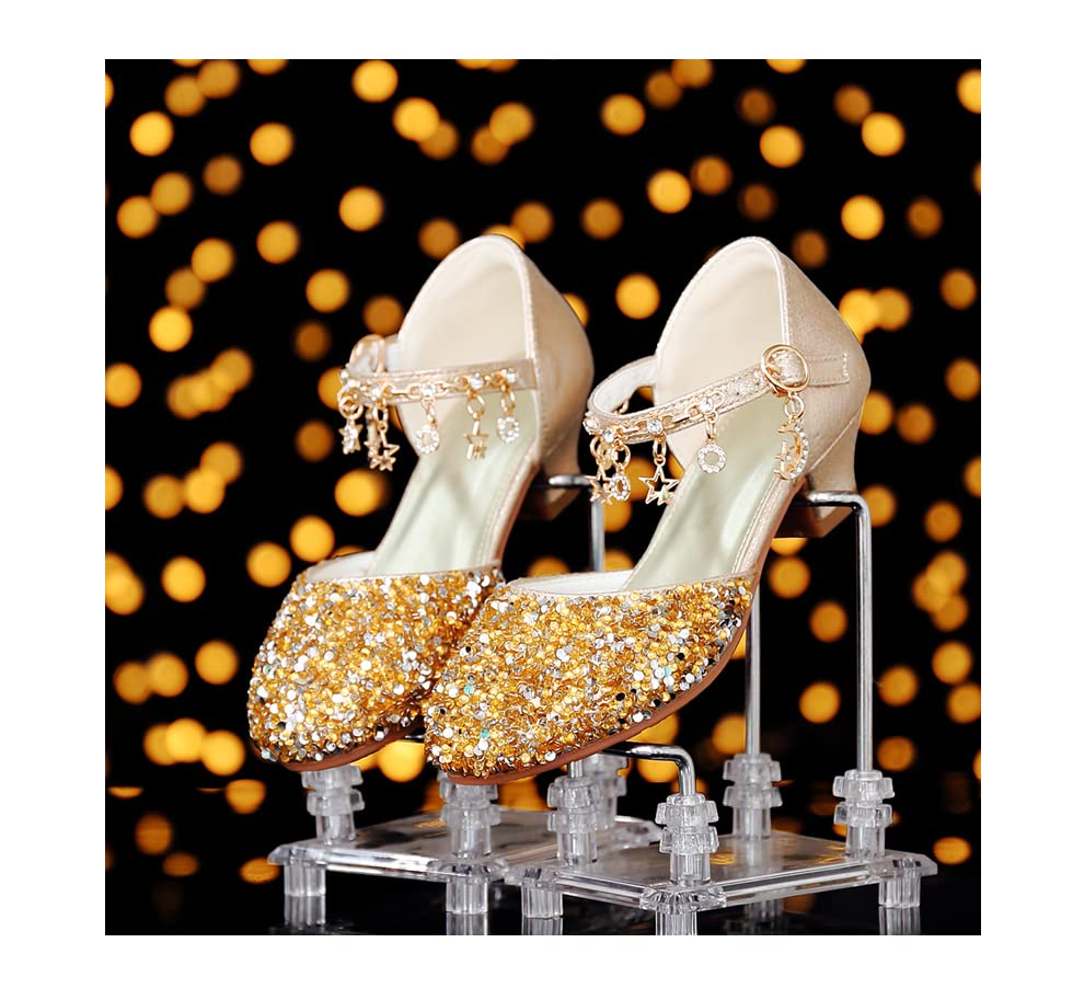 **Sparkly Princess Heels for Girls - Cinderella Dress Up Shoes for Kids - Perfect for Birthday Parties, Pageants & Fairy Tale Play**