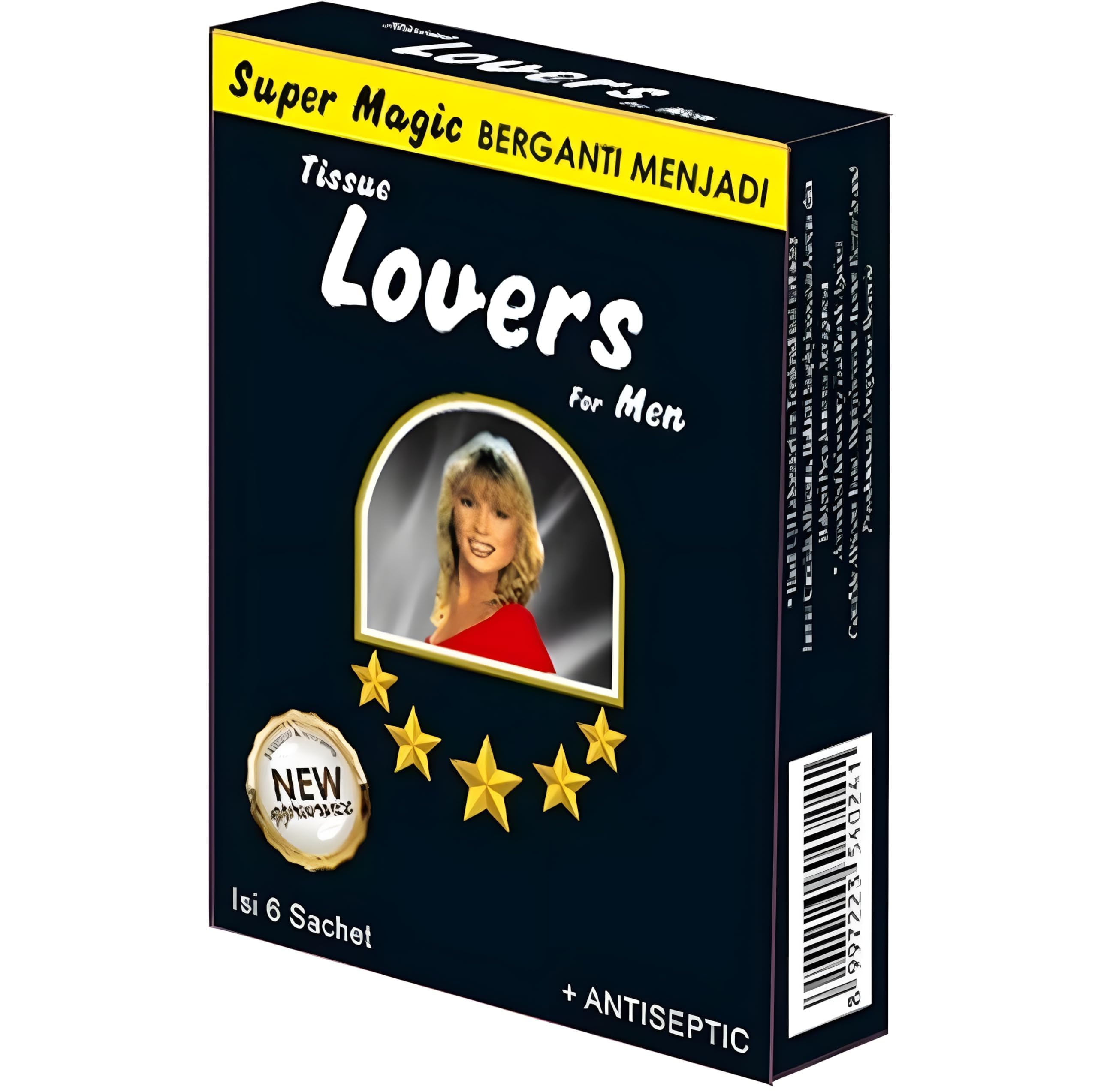 Premium Antiseptic Sex Delay Wipes - 6 Sachets Box | Prolong Intimacy & Enhance Pleasure | Discreet Adult Use for Couples & Solo Play