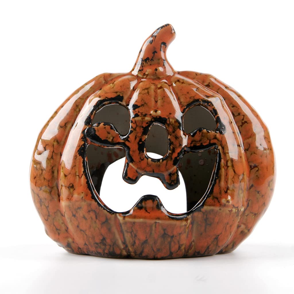 Halloween Pumpkin Candle Holders for Tea Lights - Haunted House Party Decor