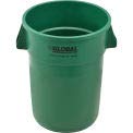 44 Gallon Heavy-Duty Green Garbage Can - Commercial & Industrial Use - Outdoor Trash Bin for Warehouses, Offices & Home Use