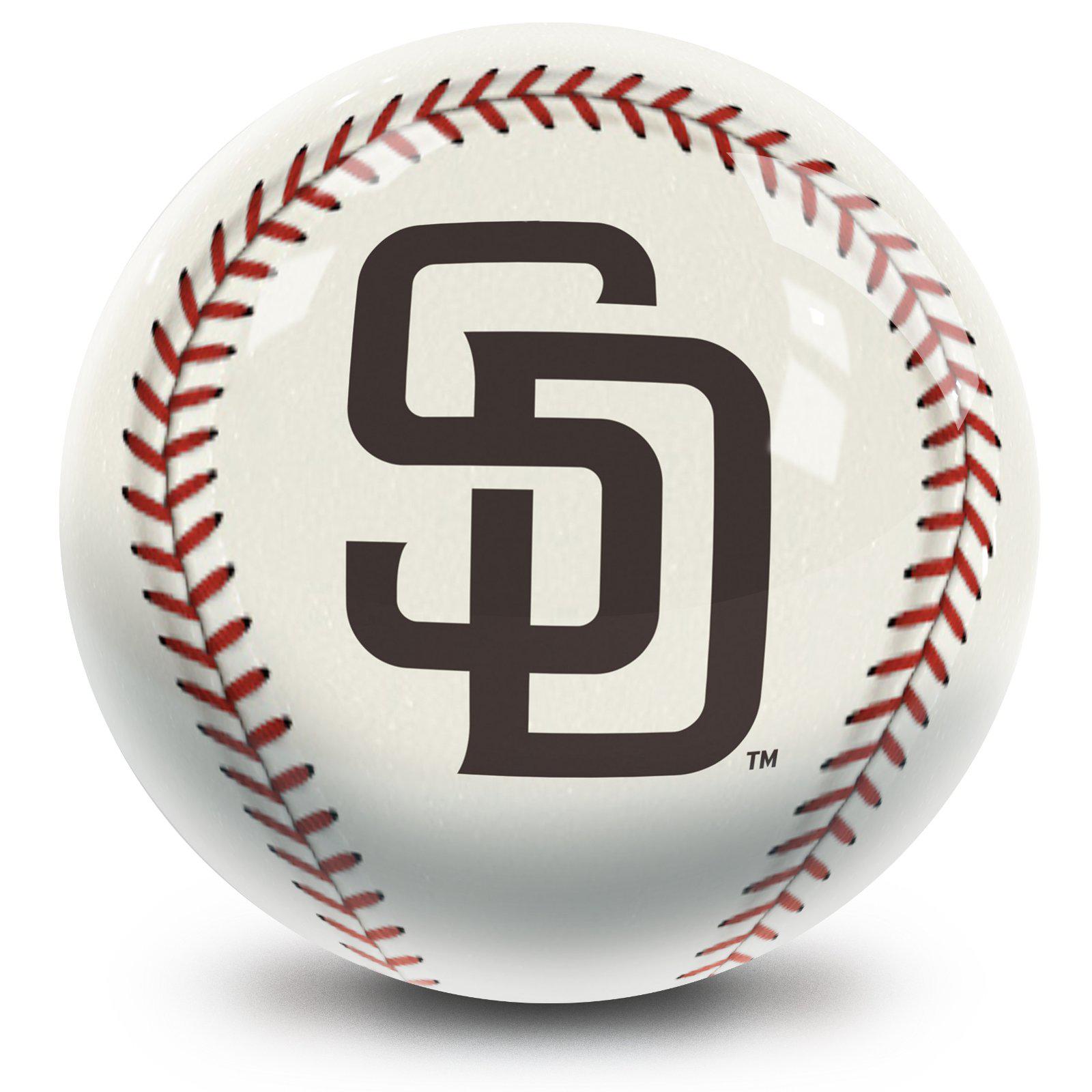 MLB San Diego Padres Official Bowling Ball - Perfect for Baseball Fans & Bowling Enthusiasts - Great for Game Nights, Gifts, and Sports Collectibles