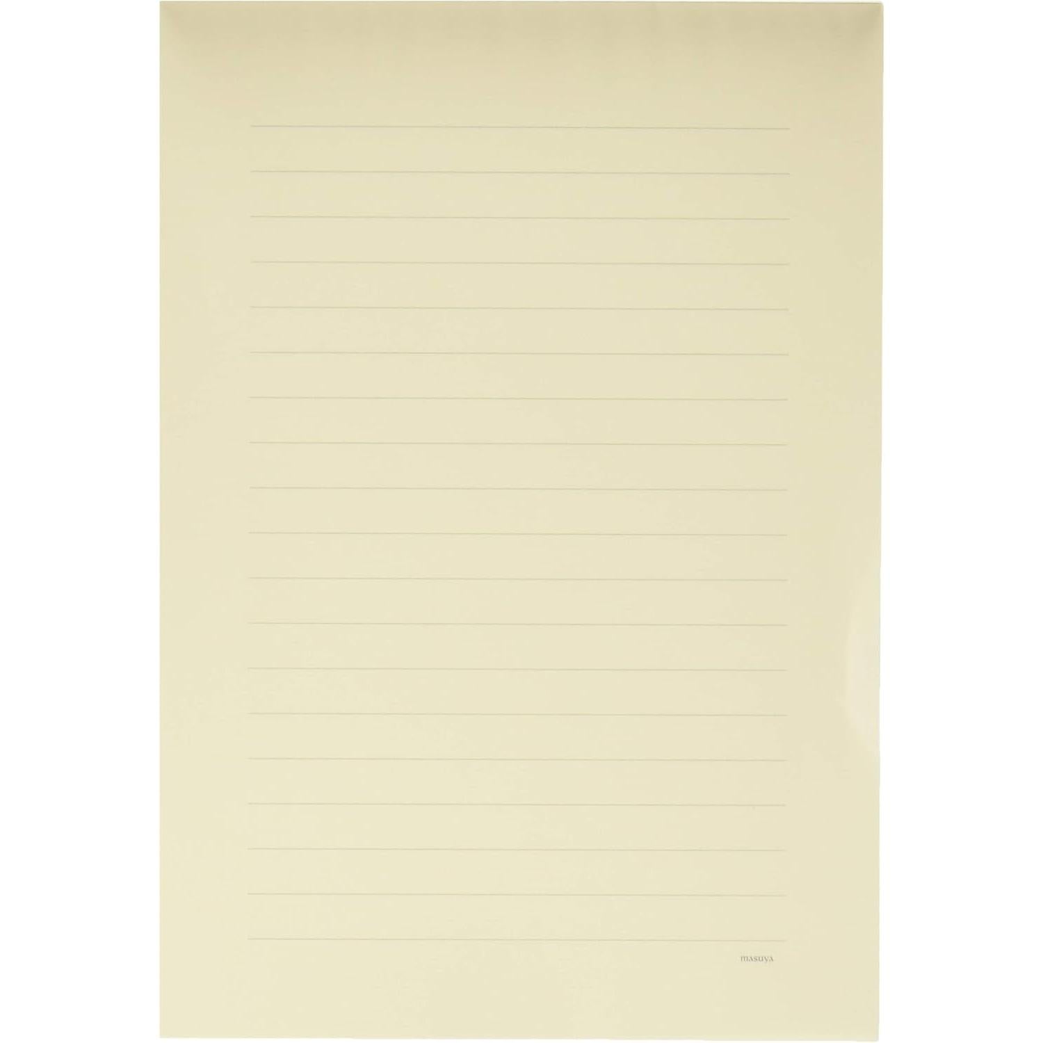 Masuya Yuga B5 Single Ruled Notebook - 12mm Lined 100 Pages for School, Office & Journaling - Premium Writing Paper for Students & Professionals