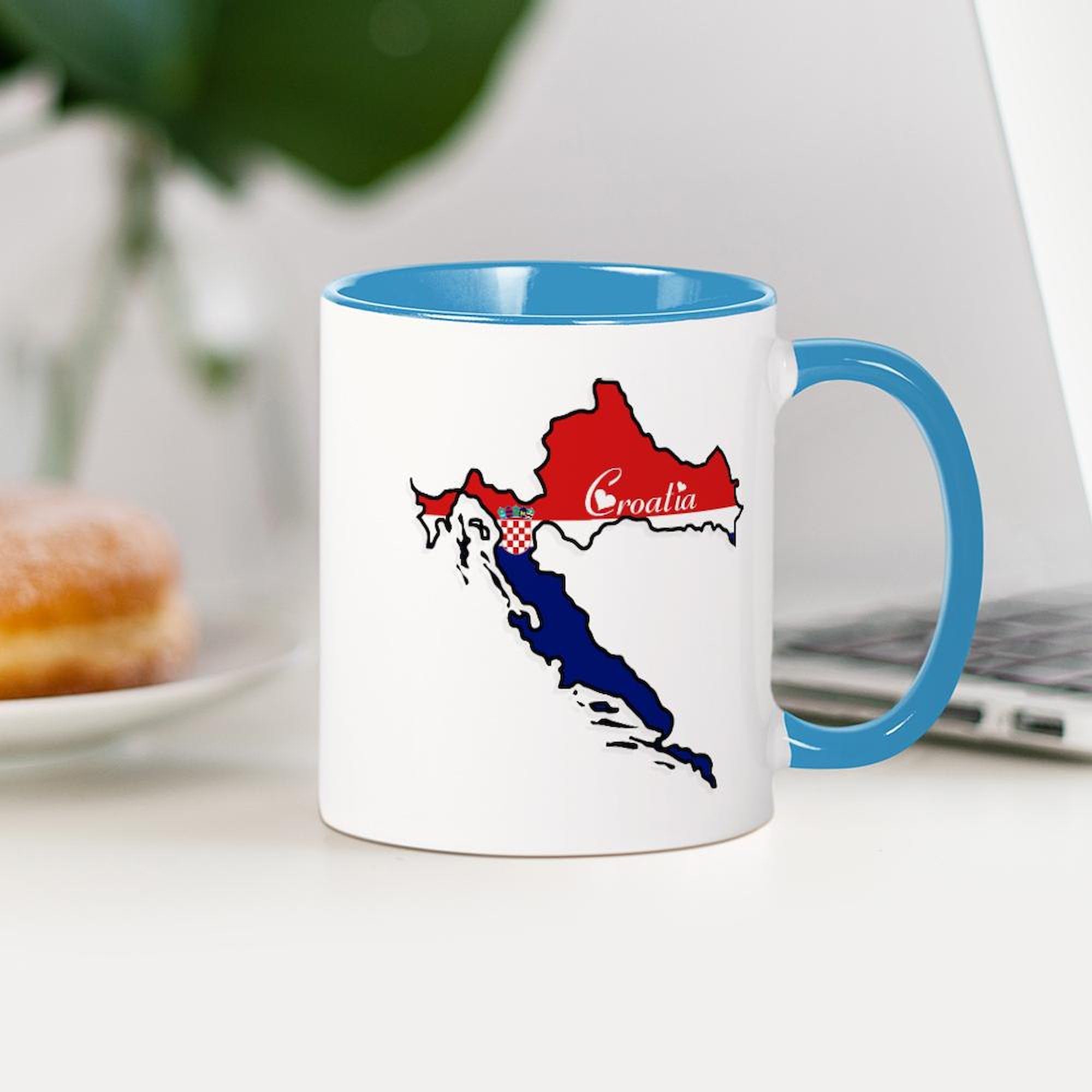 Cool Croatia Ceramic Coffee Mug 11 oz (325 ml) - Perfect for Home, Office & Travel | Unique Gift Idea for Coffee Lovers