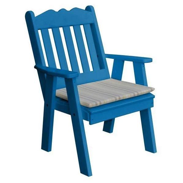 Royal English Style Polyester Upholstered Chair - Elegant Home & Office Seating for Living Room, Dining Room, or Study