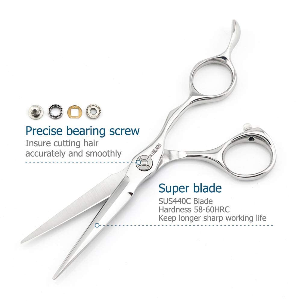 5.5 Inch Professional Barber Scissors & 6 Inch Hair Thinning Shears Set - Premium Hair Cutting Tools for Stylists & Home Use | Perfect for Precision Haircuts, Trimming, and Texturizing