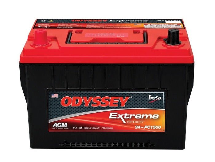 Odyssey Battery 34 ODX AGM34/PC1500 Extreme Series 12V 850 CCA Dry Cell Car Battery - Perfect for Trucks, RVs, Marine & Off-Road Vehicles
