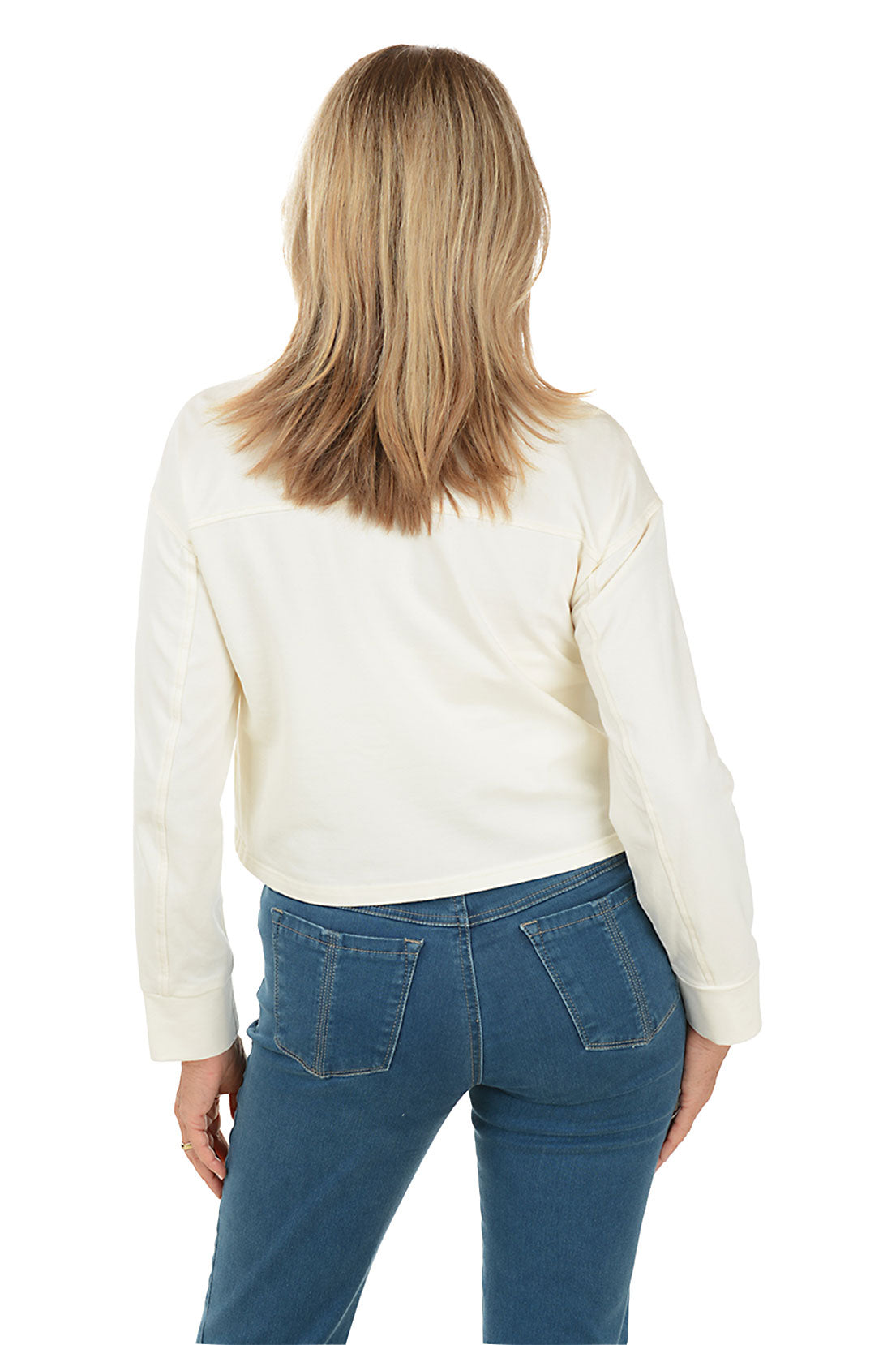 French Terry Cropped Button Front Shirt - Women's Casual Short Sleeve Top for Spring/Summer - Perfect for Beach, Vacation & Everyday Wear