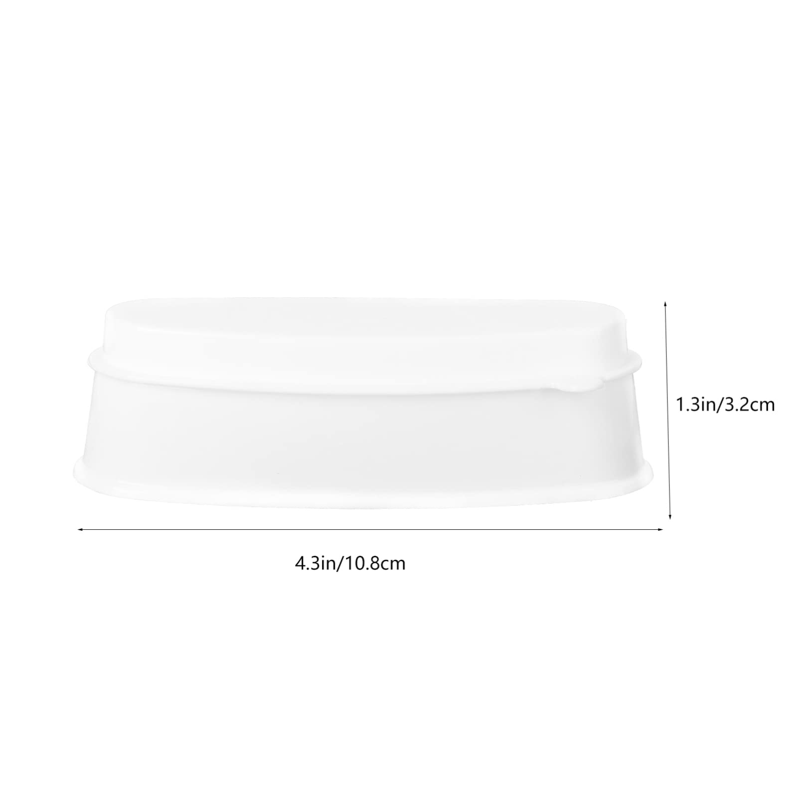FOMIYES White Nail Polish Dip Tray Set - 2pcs French Nail Dipping Boxes for Manicure & Nail Extensions | Professional Nail Tech Accessories for Short & Long Nails | Perfect for Salon, Home Use & DIY Nail Art