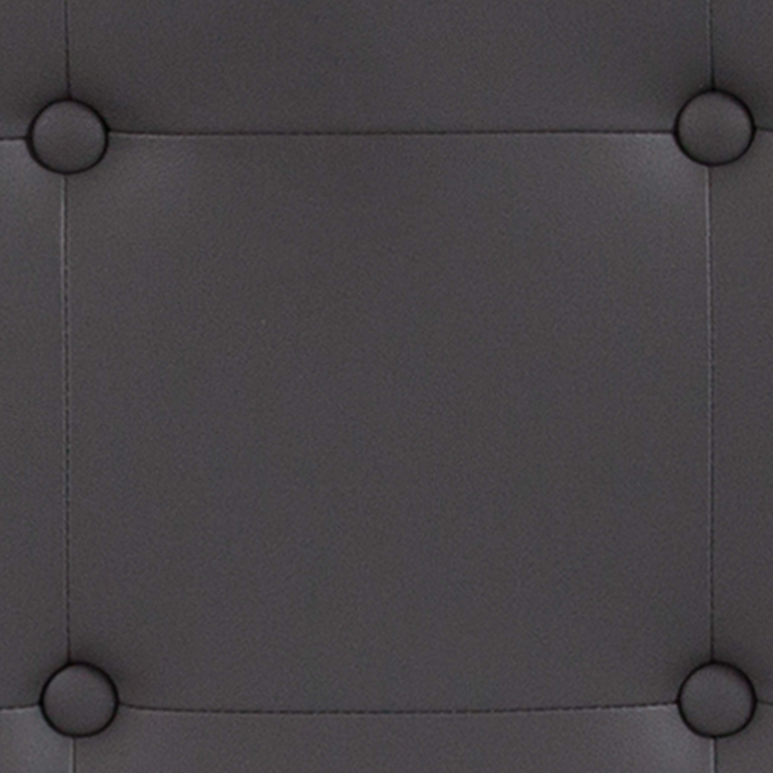 Flash Furniture Lennox Tufted Upholstered Full Size Headboard - Gray Vinyl Upholstery for Bedroom Decor, Modern Bed Frame Accent, Hotel Style Luxury Bedroom Upgrade
