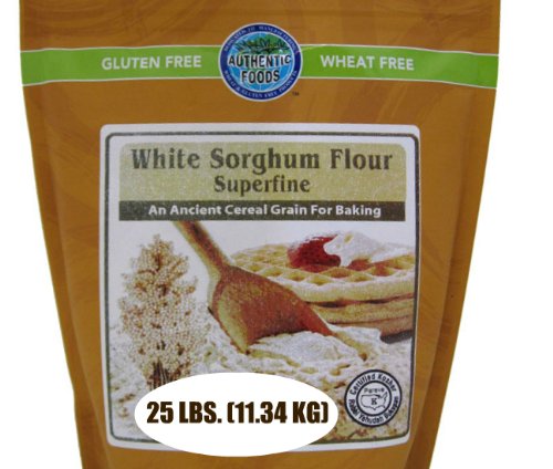 Authentic Superfine Sorghum Flour - 25lb Bulk Bag | Gluten-Free Baking Flour for Bread, Cookies & Pancakes | Perfect for Keto, Paleo & Vegan Diets