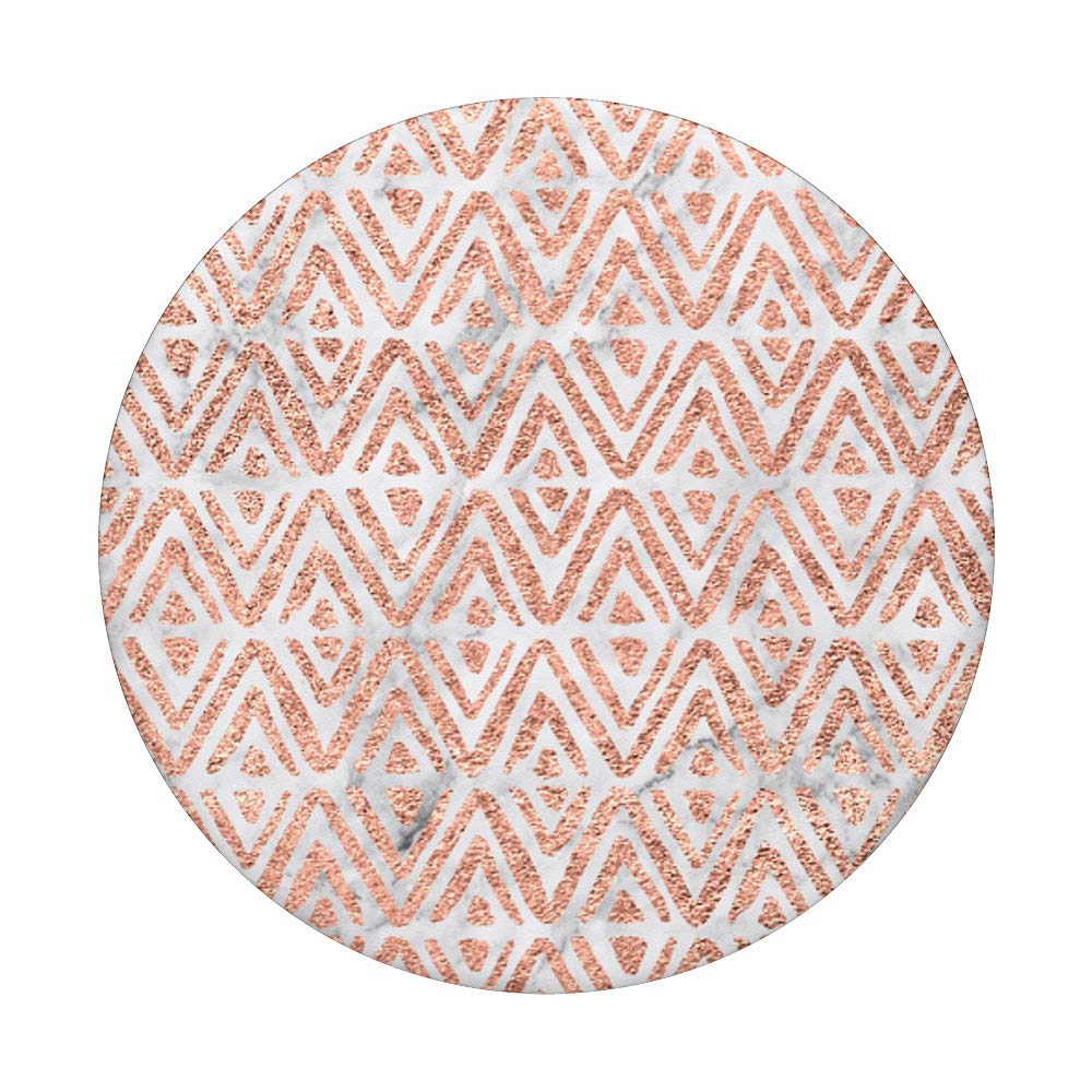 Rose Gold Aztec Tribal Pattern White Marble Case - Stylish Phone Cover for iPhone & Samsung | Perfect for Travel, Work & Everyday Use