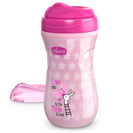 Chicco Glow In The Dark Insulated Sippy Cup 9oz - Leak Proof Toddler Cup for Boys & Girls 12+ Months (1 Pack) - Perfect for Nighttime Feeding, Daycare & Travel