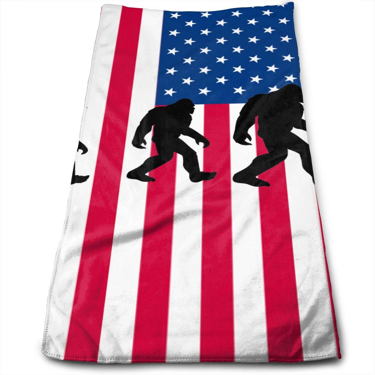CMEY American Flag Bigfoot Super Absorbent Hair Drying Towels - Multipurpose Bath, Hand & Face Towels for Gym, Spa & Home Use - Quick Dry Microfiber Towel for Sports, Travel & Daily Care