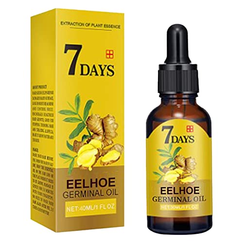 Ginger Germinal Oil & Biotin Hair Growth Serum - Natural Ginger Essential Oil for Hair Loss Treatment & Thinning Hair - Stimulates Hair Regrowth for Men & Women - Perfect for Daily Scalp Care & Healthy Hair