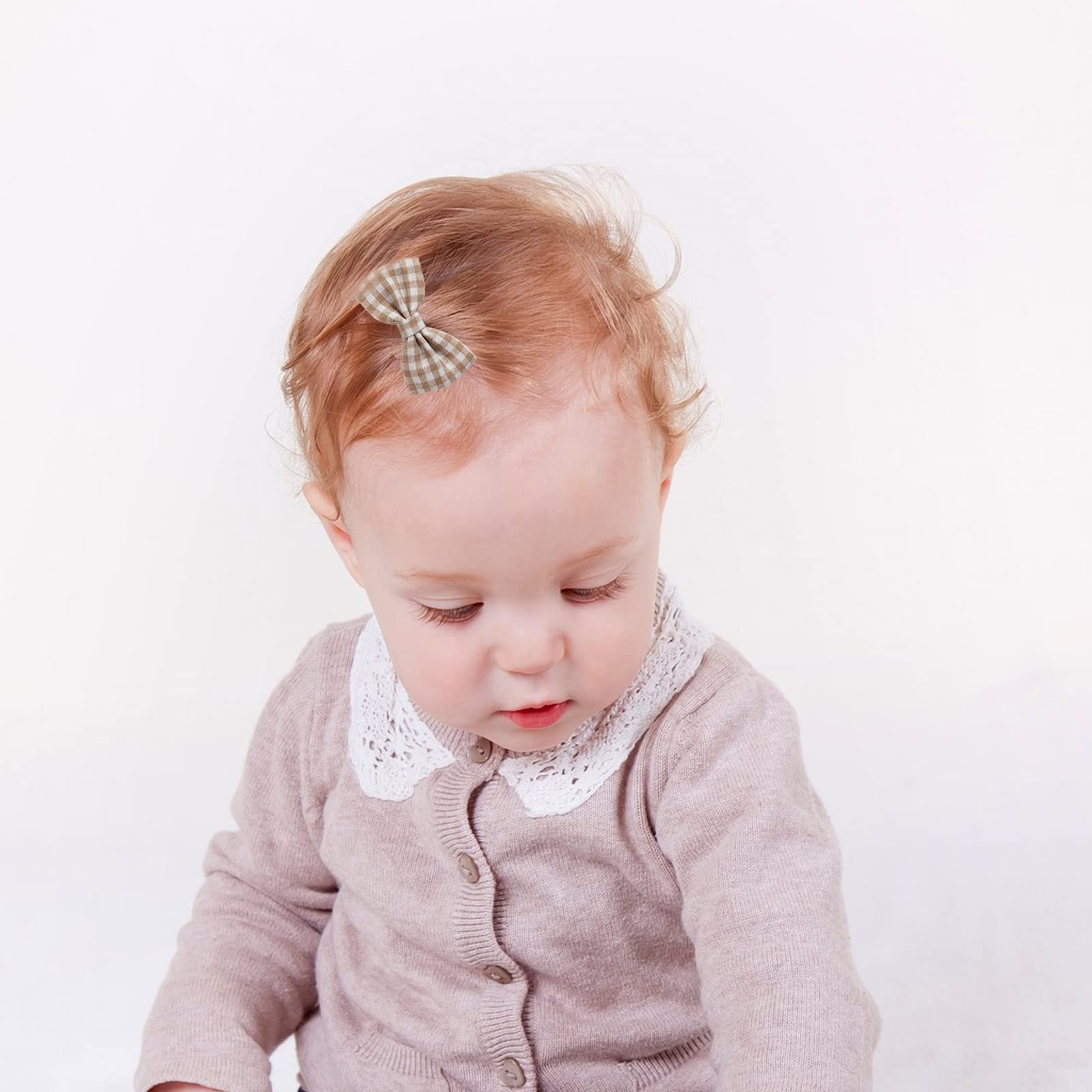 Non-Slip Baby Hair Clips for Girls - Soft Lined Barrettes & Hair Bows for Infants & Toddlers - Perfect for Daily Wear, Parties, and Special Occasions