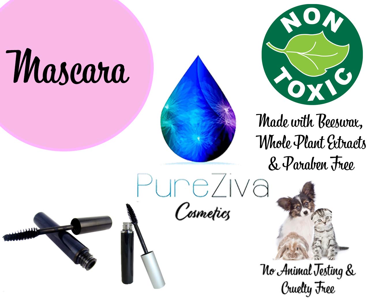 Royal Blue Electric Volumizing & Lengthening Mascara - Paraben Free, Vegan & Cruelty-Free - Perfect for Dramatic Lashes, Date Night & Special Occasions