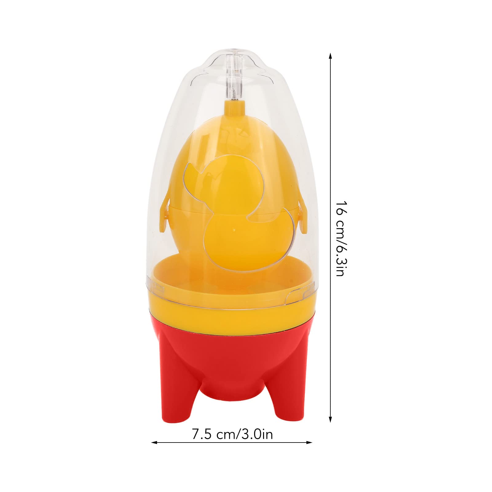 Hand-Powered Egg Spinner - Portable Egg White & Yolk Mixer for Golden Eggs | Manual Egg Homogenizer & Scrambler | Perfect for Baking, Cooking, and DIY Golden Egg Crafts (Red)