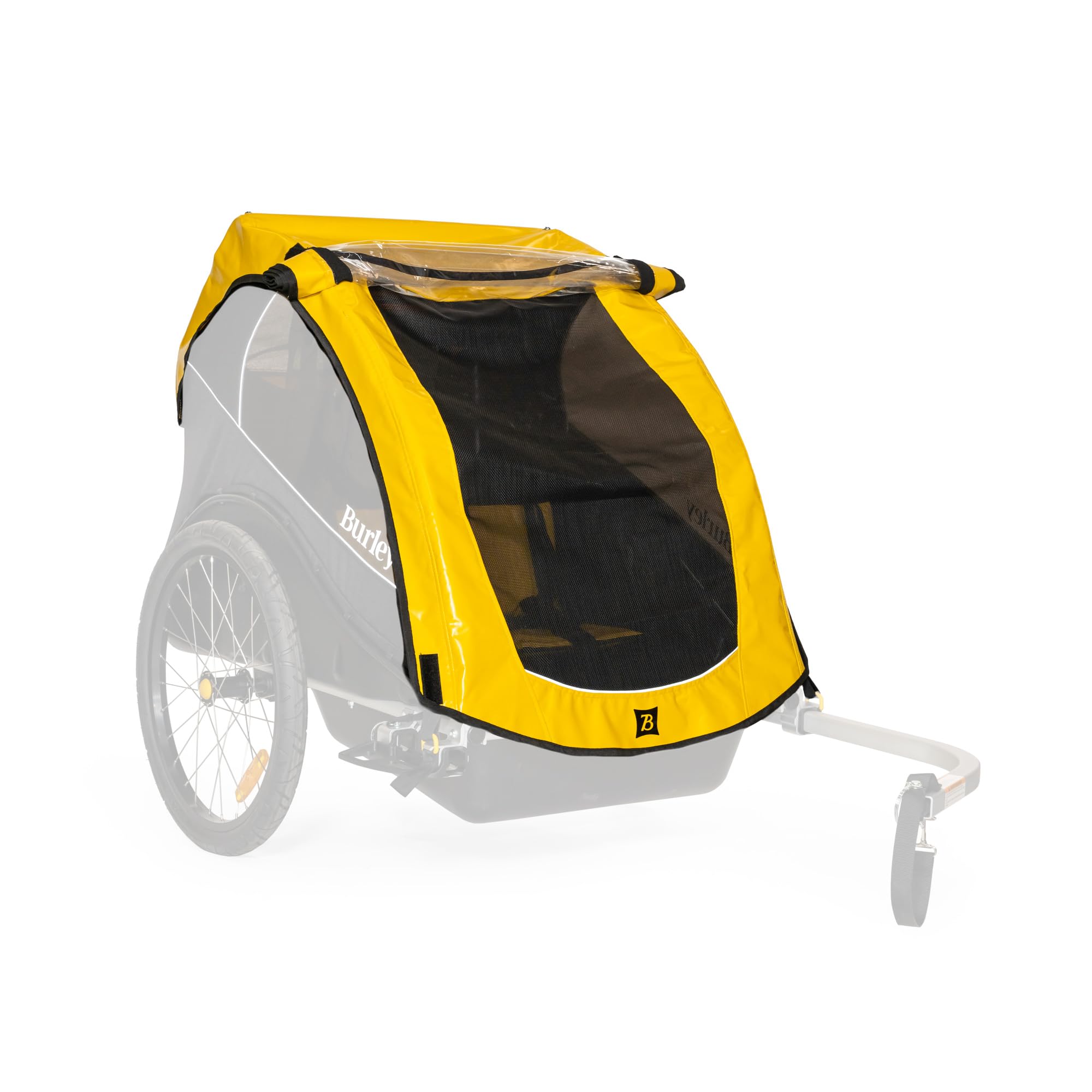 Burley Verdeck-3091996106 Bike Trailer Cover - Waterproof Yellow Canopy for Child & Cargo Protection | Perfect for Cycling, Jogging & Outdoor Adventures