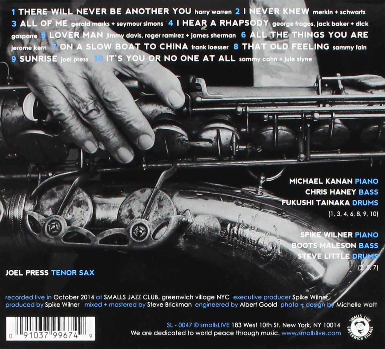 Joel Press - Live at Smalls Jazz Club | Vintage Jazz Album | Vinyl & Digital Download | Perfect for Jazz Lovers, Music Collectors & Relaxing Evenings