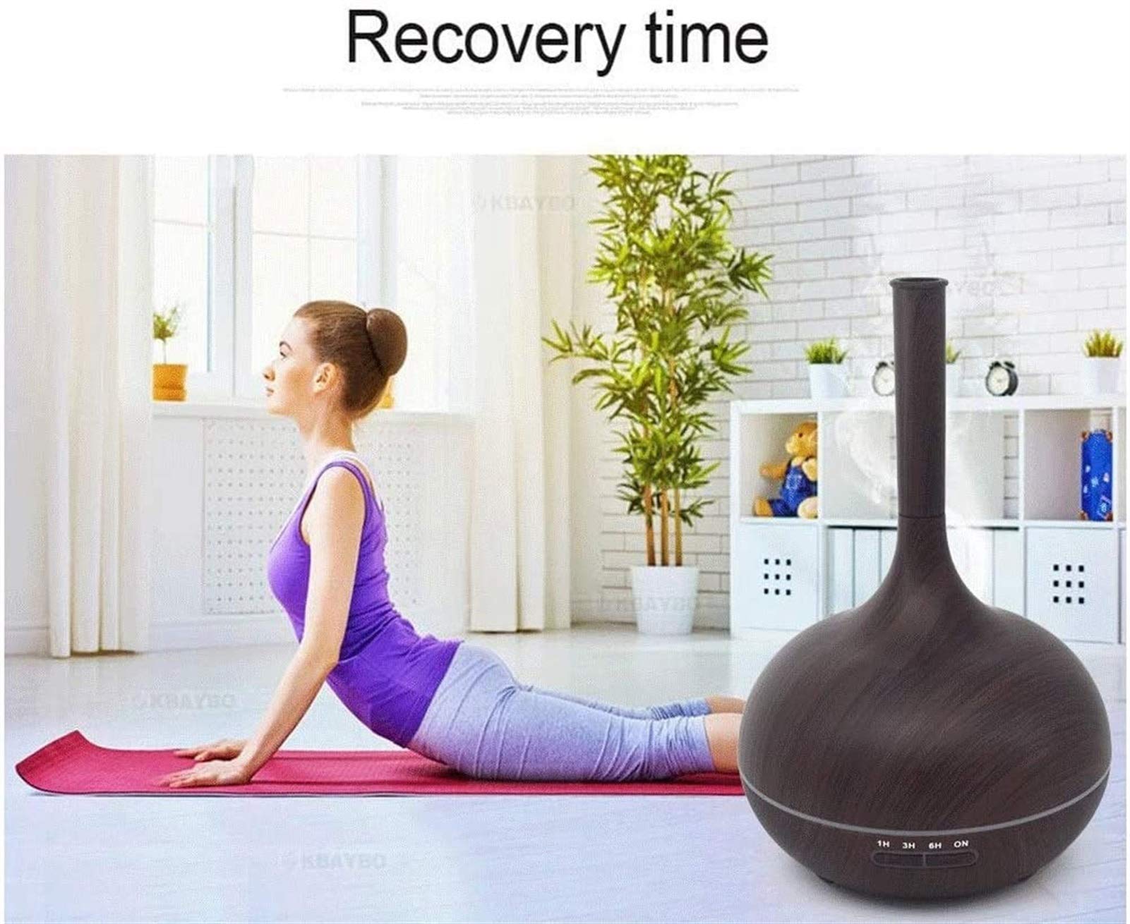 400ml Aromatherapy Essential Oil Diffuser - 7 Color LED Lights & 3 Timer Settings, Cool Mist Humidifier for Home, Office, Spa, Nursery, Kids Room | Perfect for Relaxation, Sleep Aid & Air Freshening