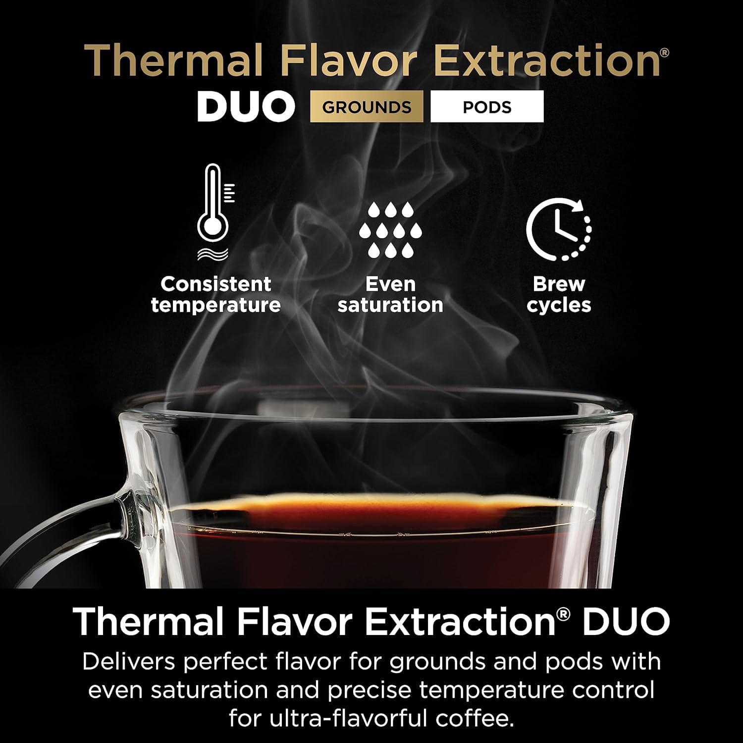 Ninja CFP101 DualBrew Hot & Iced Coffee Maker - Single-Serve & 12-Cup Drip Coffee Machine - Compatible with K-Cups - Black (Renewed) - Perfect for Home, Office, and Entertaining