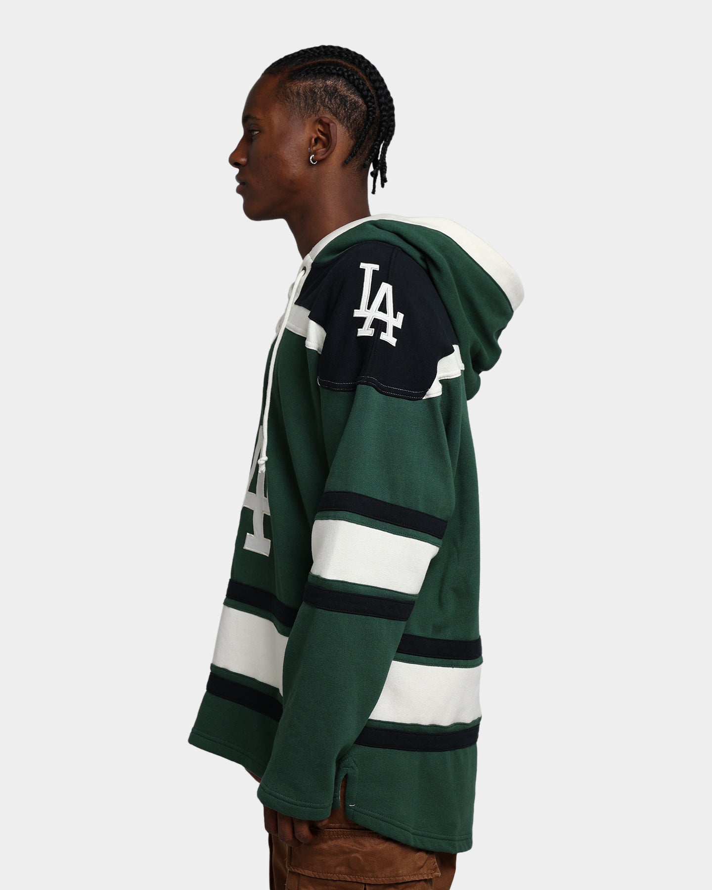 47 Brand Los Angeles Dodgers Superior Lacer Hoodie - Dark Green Baseball Pullover for Men & Women - Perfect for Game Day, Casual Wear & Sports Fan Gifts