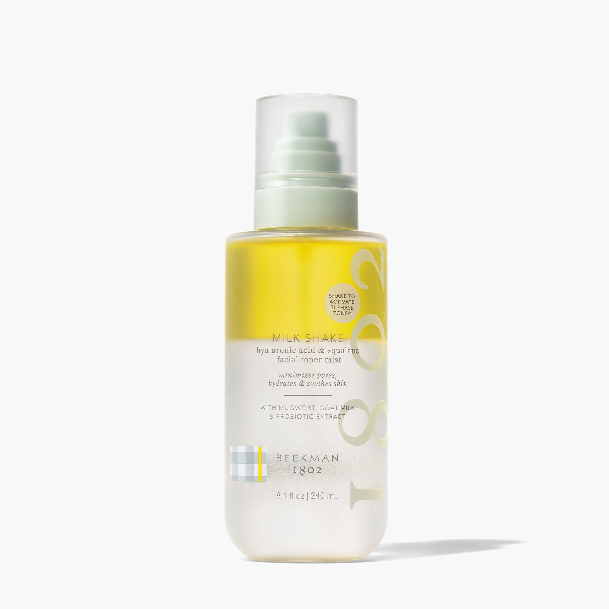 Hydrating Facial Toner Mist with Hyaluronic Acid & Squalane - Refreshing Milk Shake Formula for Dry Skin - Perfect for Daily Skincare Routine & On-the-Go Hydration