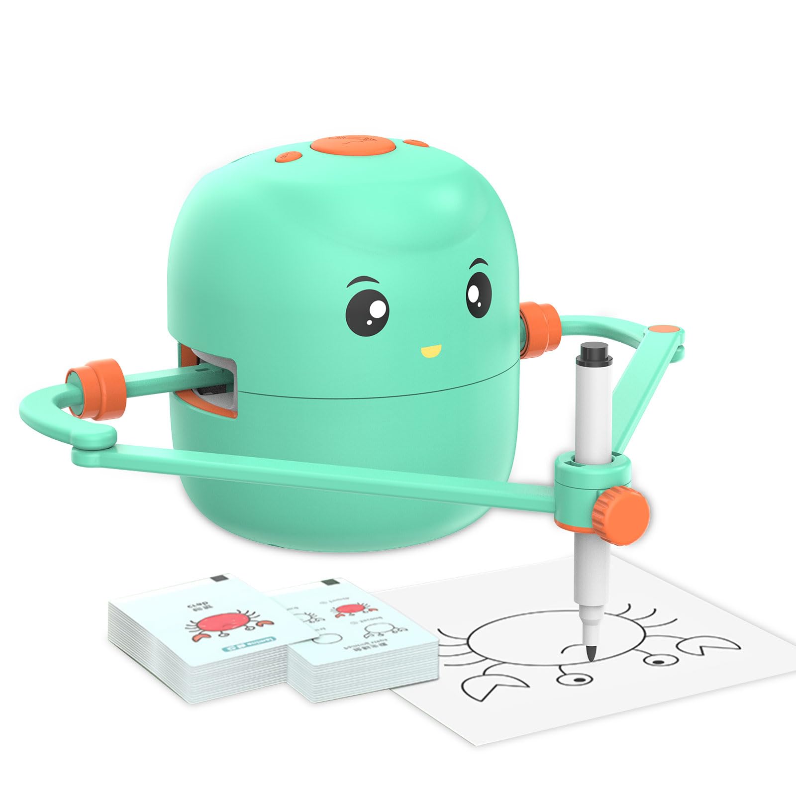 Enlightenment Painting Robot - Card-Type Drawing Robot with 100 Art Cards | Montessori Learning Toy for Kids 5+ | Enhance Creativity & Painting Skills | Perfect for Home, Classroom & Homeschooling Activities
