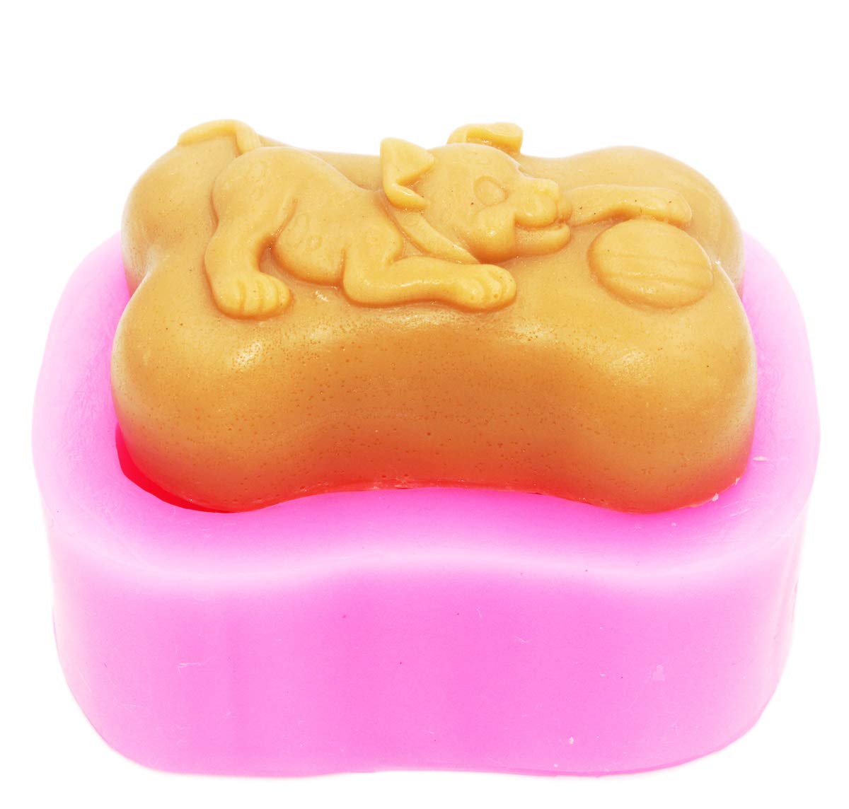 Dog Play Ball Silicone Soap Molds - DIY Handmade Craft Art for Homemade Soap Making, Bath Bomb & Candle Making, Perfect for Pet Lovers Gift