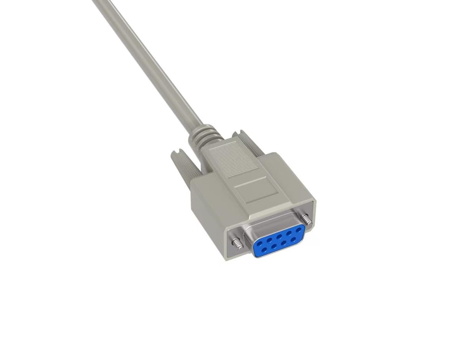 CableLeader 6ft DB9 Female to DB25 Male Serial Printer Cable for HP Plotters & Laser Printers - Beige | High-Speed Data Transfer for Industrial & Office Use
