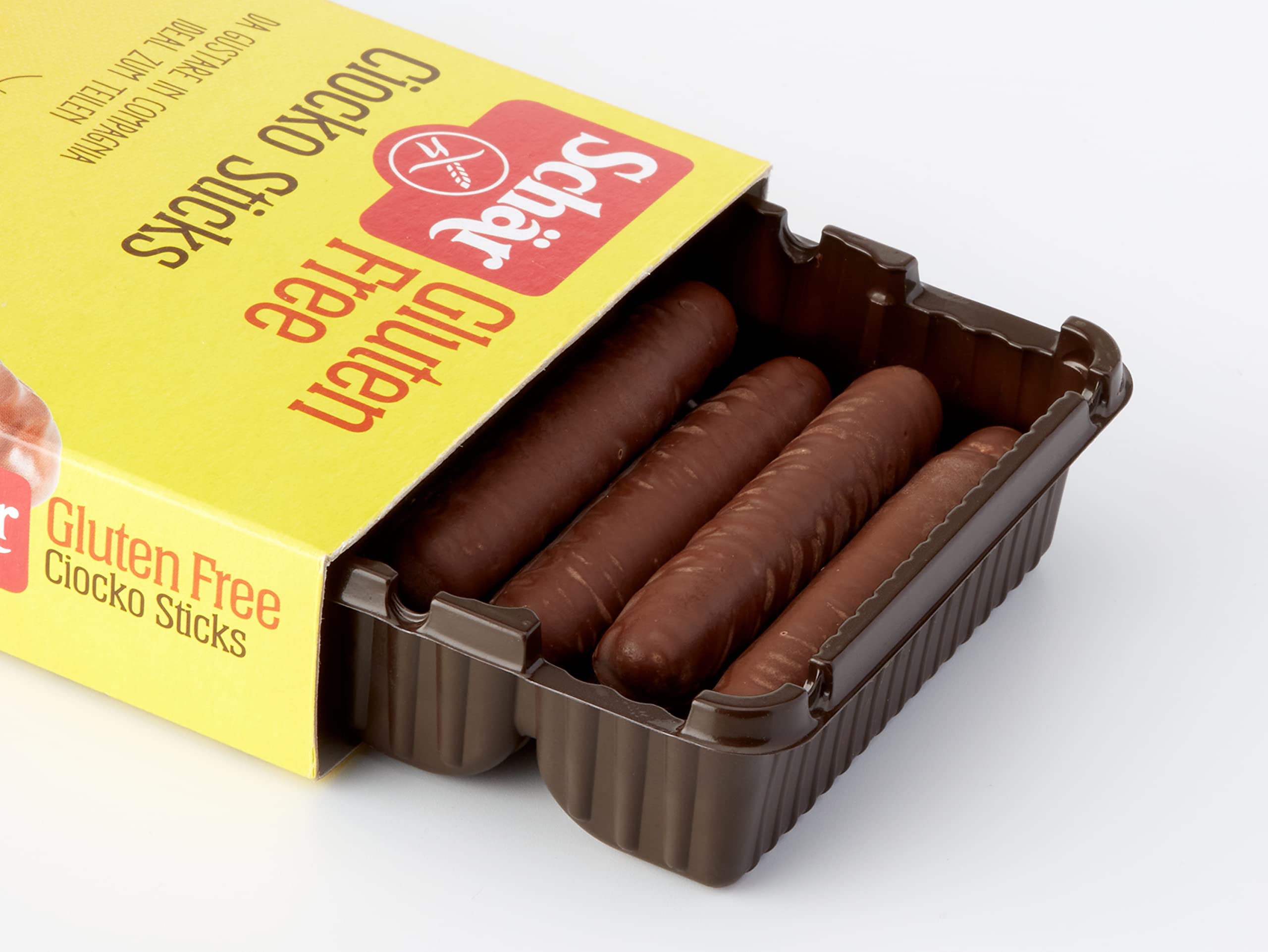 Schär Gluten Free Chocolate Fingers Cookies - 150g Pack | Dairy Free, Vegan Snacks for Kids & Adults | Perfect for Lunchboxes, Parties & Celiac-Friendly Desserts