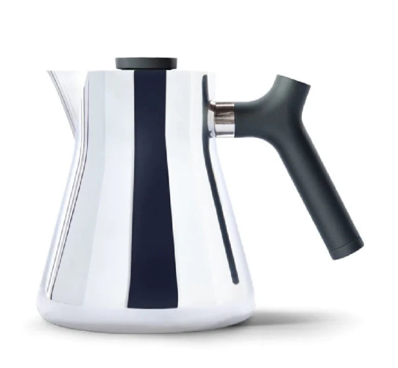 Fellow Raven Stovetop Kettle with Built-in Tea Steeper - Premium Stainless Steel Tea Kettle for Gas & Electric Stoves - Perfect for Home Brewing, Tea Lovers & Coffee Enthusiasts