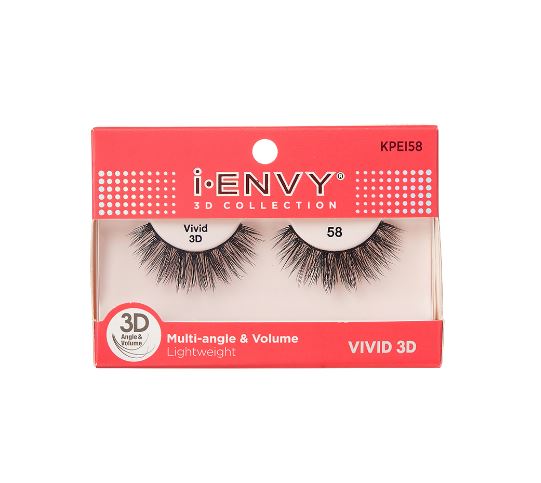KISS iEnvy 3D Collection False Eyelashes - Natural Looking Voluminous Lashes for Everyday Wear & Special Occasions