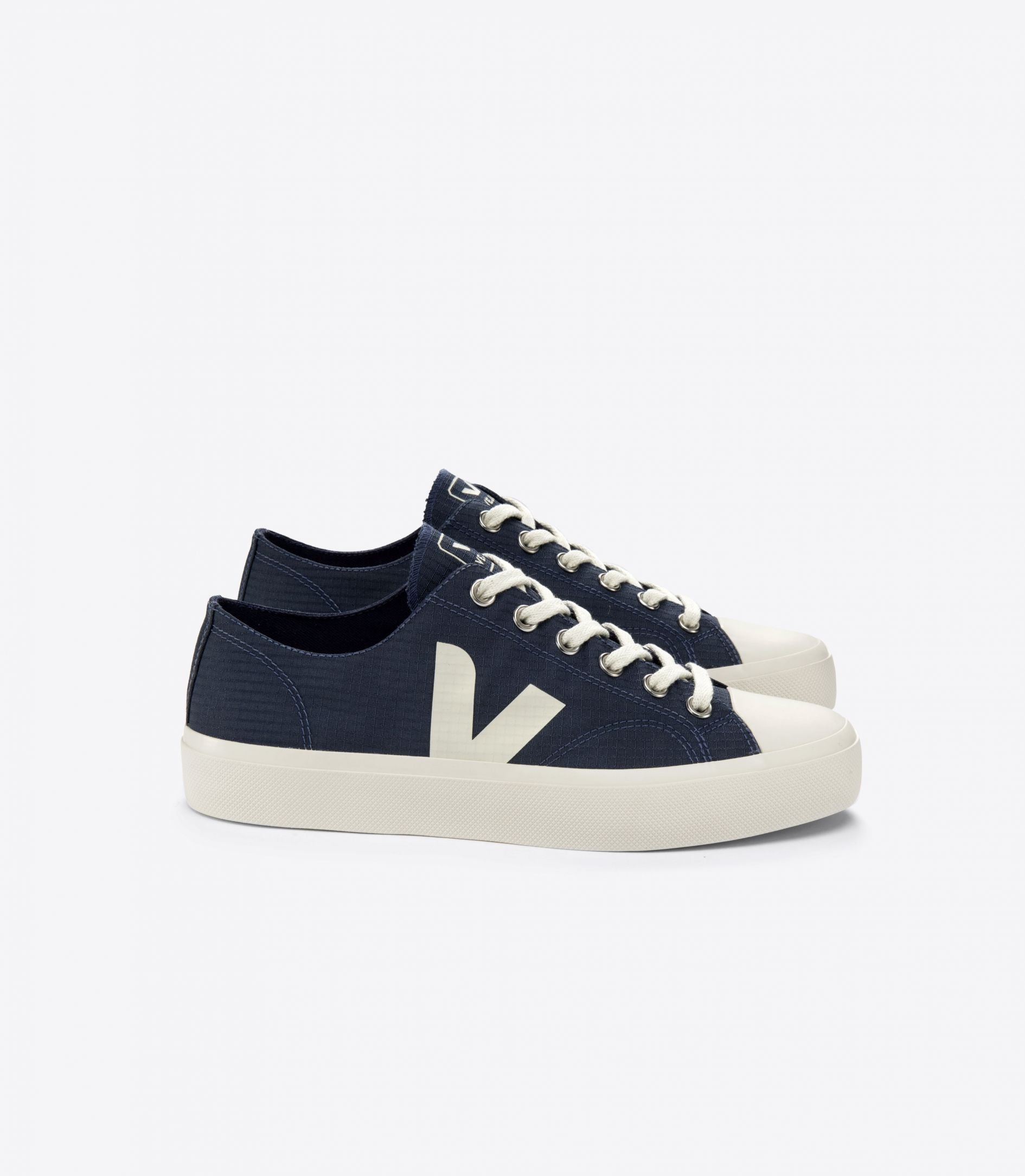 Veja Wata II Low Canvas Sneakers in Nautico Pierre - Eco-Friendly Vegan Shoes for Men & Women | Perfect for Casual Wear, Travel & Sustainable Fashion