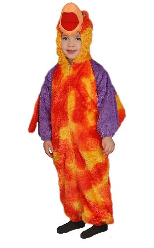 Loud Little Parrot Costume Set for Kids - Colorful Dress Up Outfit with Wings & Tail Feathers | Perfect for Halloween, Cosplay, and Themed Parties