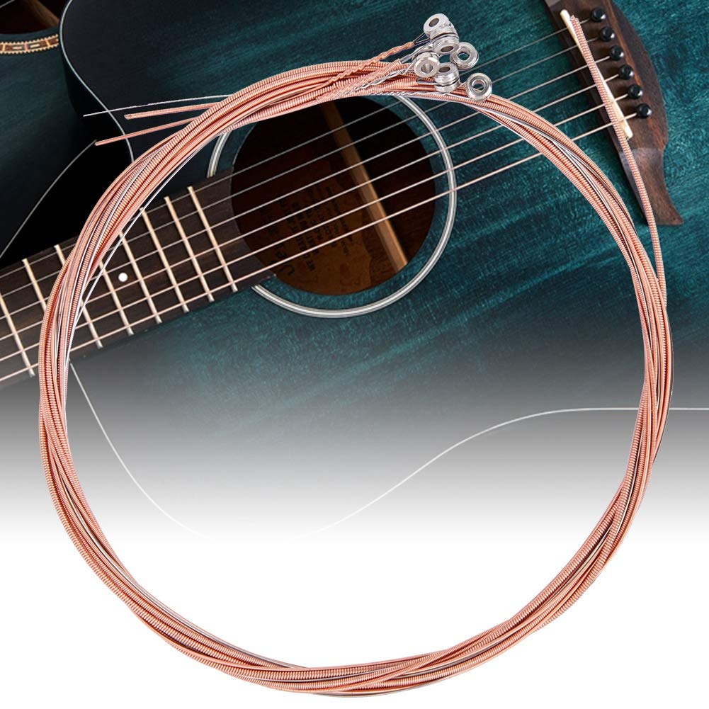 Premium Full Tone Acoustic Guitar Strings - Individually Packaged Brass Wound with Stainless Steel Core for Strong Tension & Durability - Perfect for Guitar & Bass Players in Studio Recording & Live Performances