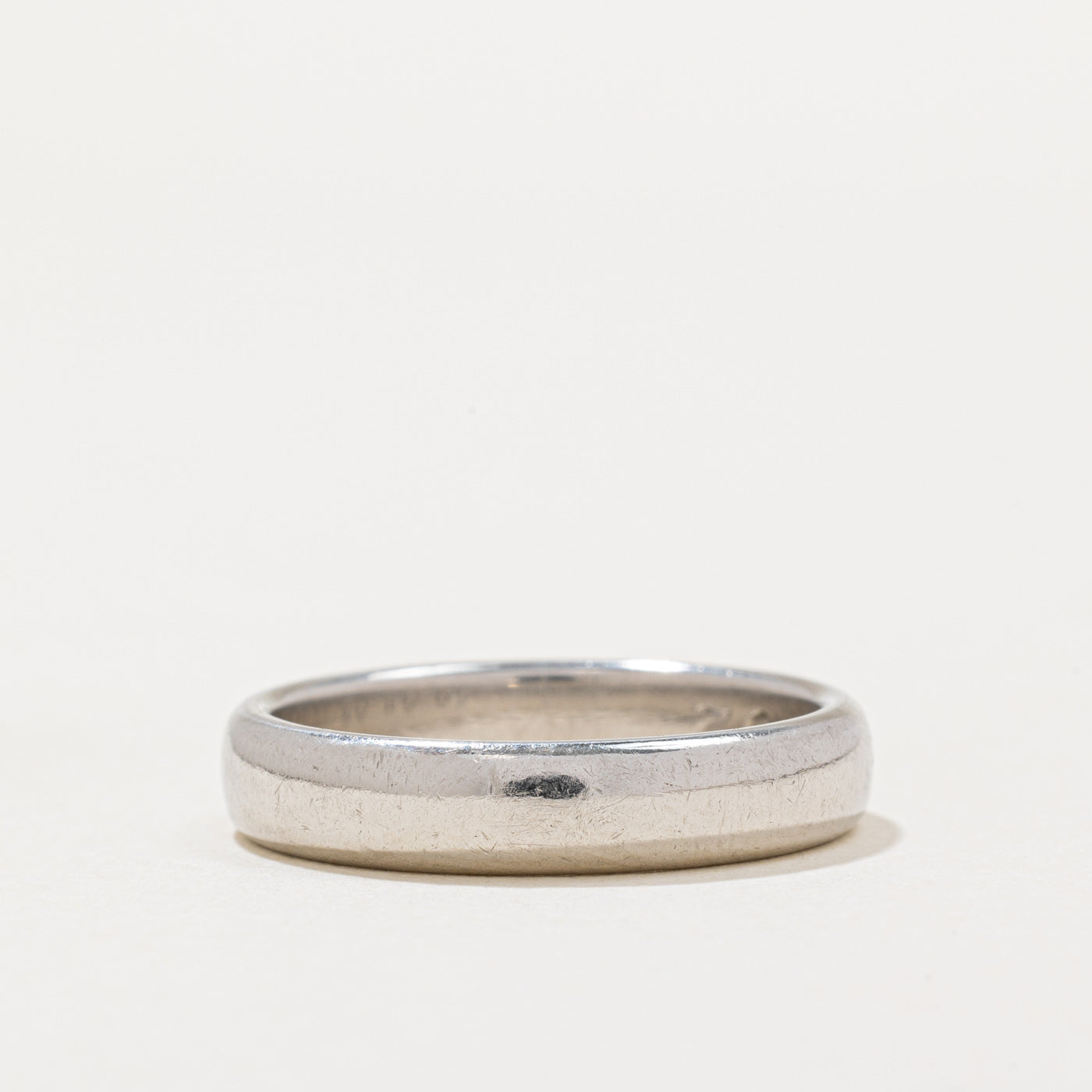 Tiffany & Co Platinum Wedding Band Ring for Women - Size 8.25 | Elegant & Timeless Jewelry for Engagement, Anniversary & Special Occasions