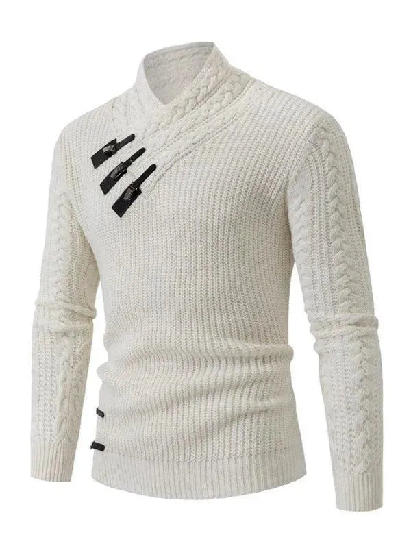 Men's Warm Turtleneck Pullover Sweater - Winter Knit Top for Casual Wear, Office & Outdoor Activities