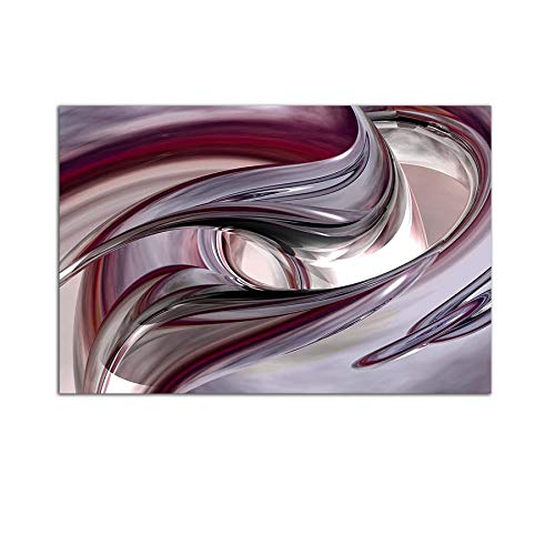 Silver Burgundy Abstract