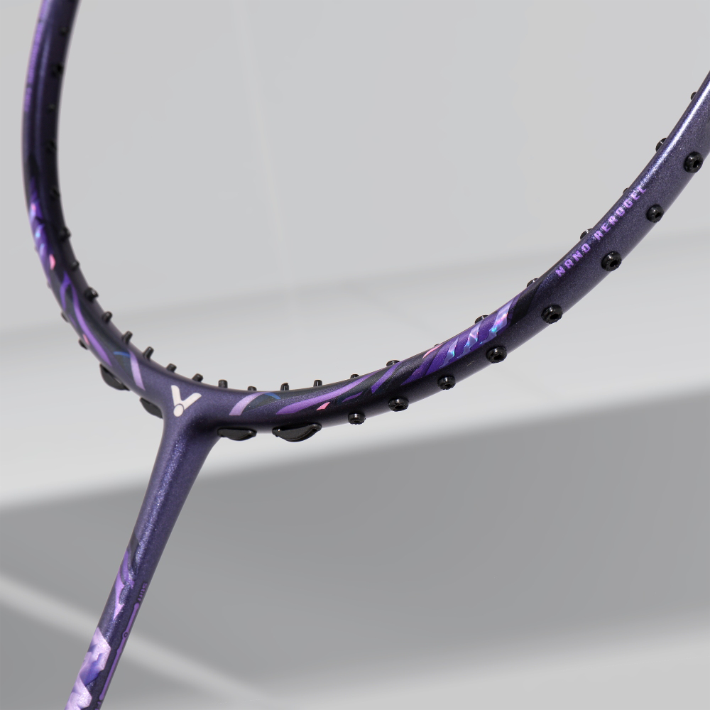 Victor AuraSpeed Fantome ARS FANTOME J Badminton Racket - Mystical Purple | Lightweight High-Performance Racquet for Competitive Play & Training