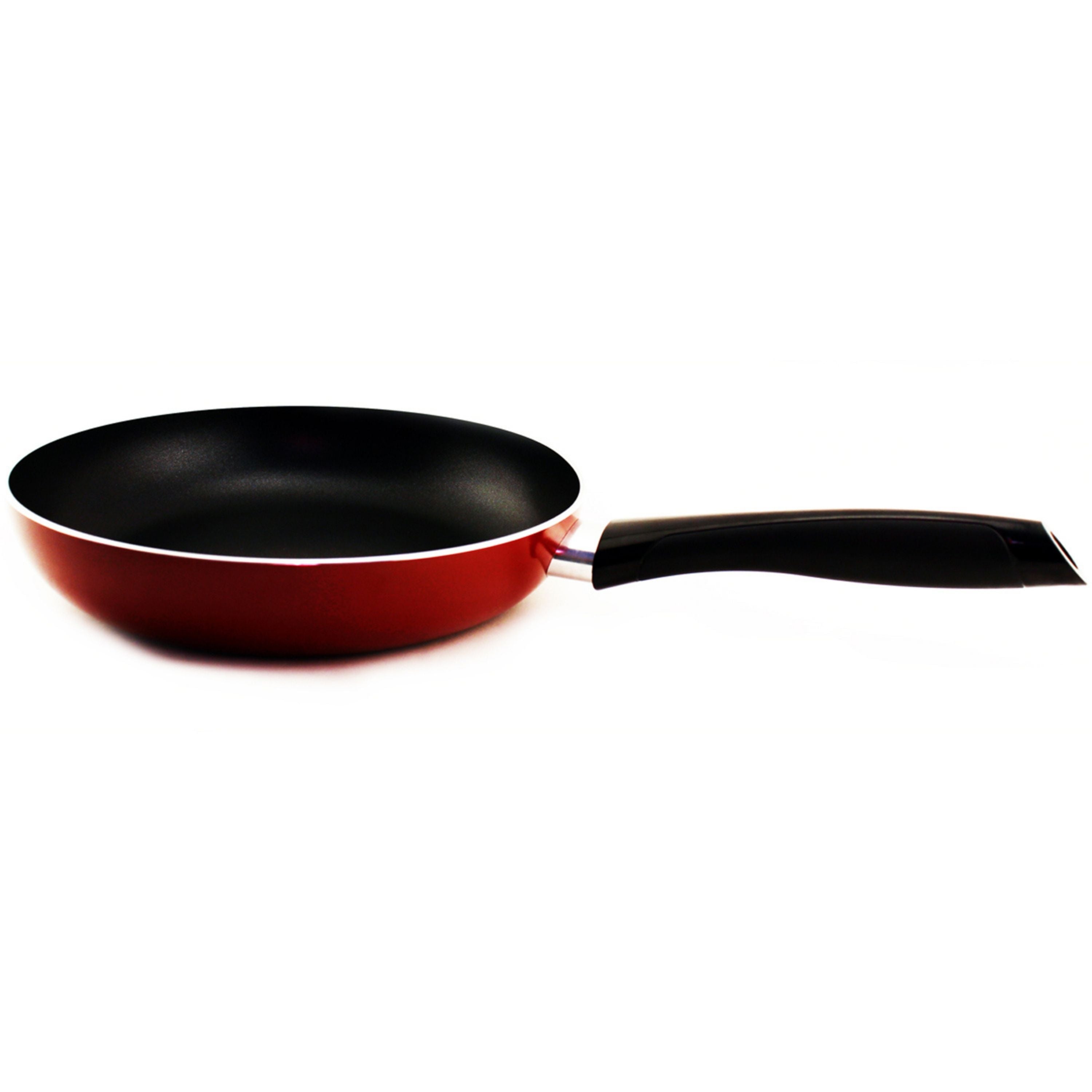 BergHOFF Geminis 2-Piece Nonstick Aluminum Fry Pan Set, 9.5 Inch, Red - Perfect for Sautéing, Frying & Cooking Eggs - Ideal for Home Kitchen & Restaurant Use