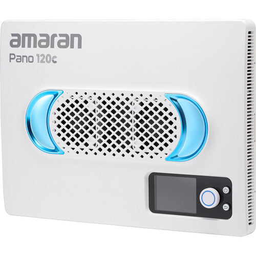 Amaran Pano 120c RGB COB LED Mobile Light Panel - White - Professional Photography & Video Lighting for Studio, YouTube, TikTok Content Creation