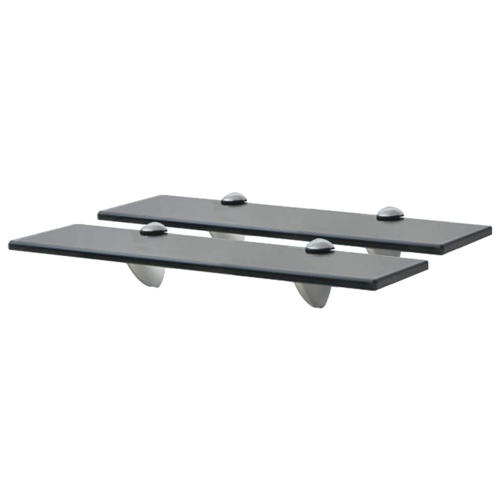 Modern Floating Glass Shelves Set of 2 - 15.7