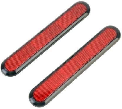 JainFam® 2-Pack Red Reflective Safety Stickers for Cars - High Visibility Warning Decals for Tata Indica eV2 & Other Vehicles - Ideal for Night Driving, Emergency Roadside Safety, and Vehicle Visibility Enhancement