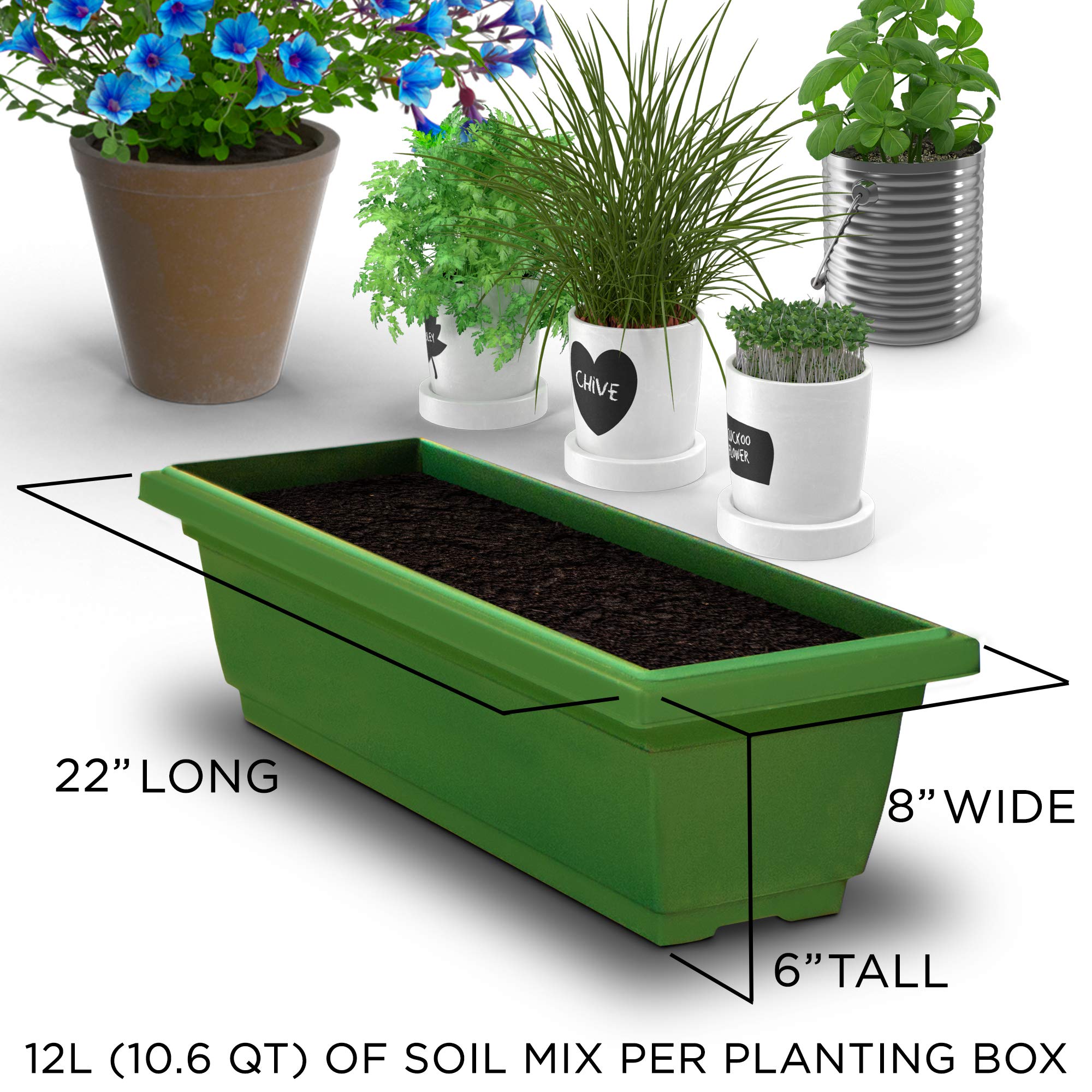 5-Tier 4Ft Vertical Raised Garden Bed - Food Safe Planter Box for Herbs, Vegetables & Flowers | Indoor/Outdoor Use on Patio, Balcony, Greenhouse & Backyard Gardening