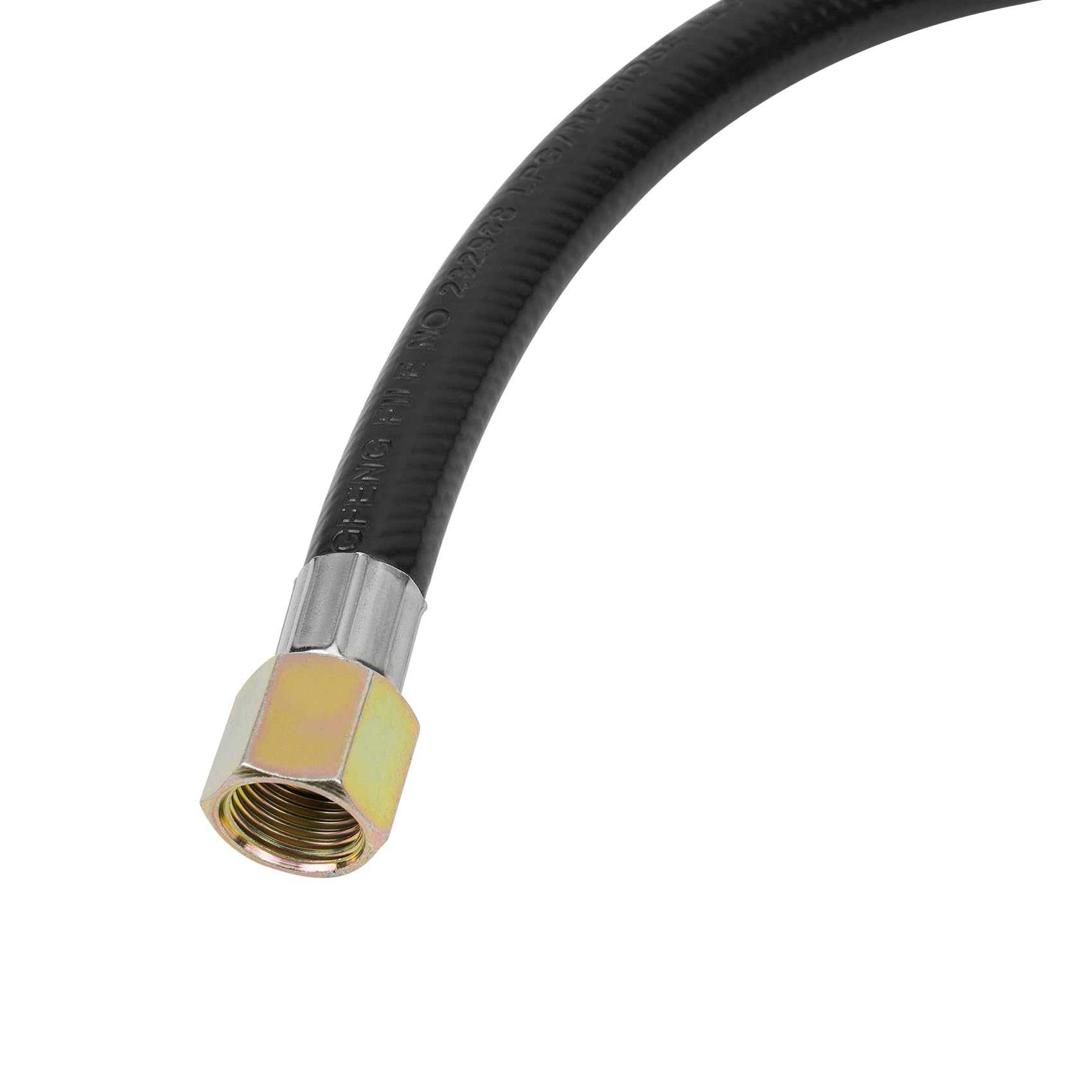 Onlyfire 4Ft High Pressure Adjustable Propane Regulator 0-30 PSI with Gauge POL Connection Hose - Perfect for Gas Grills, Outdoor Fire Pits, Turkey Fryers, Camping Stoves, and Patio Heaters | Ideal for Backyard BBQs, Tailgating & Outdoor Cooking