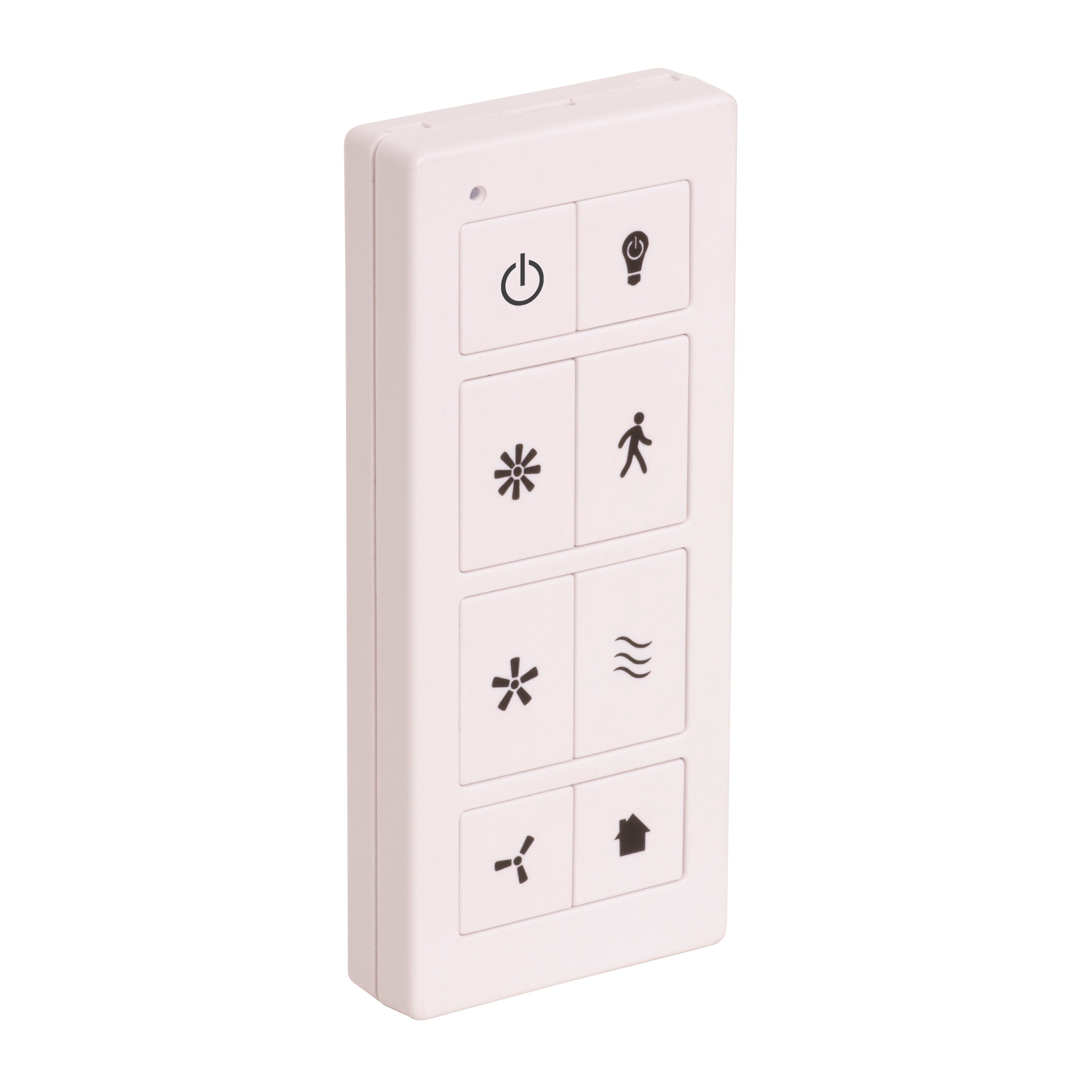 Universal Ceiling Fan Remote Control Kit with Wall Mount - White (51944) - Easy Installation for Bedroom, Living Room & Office