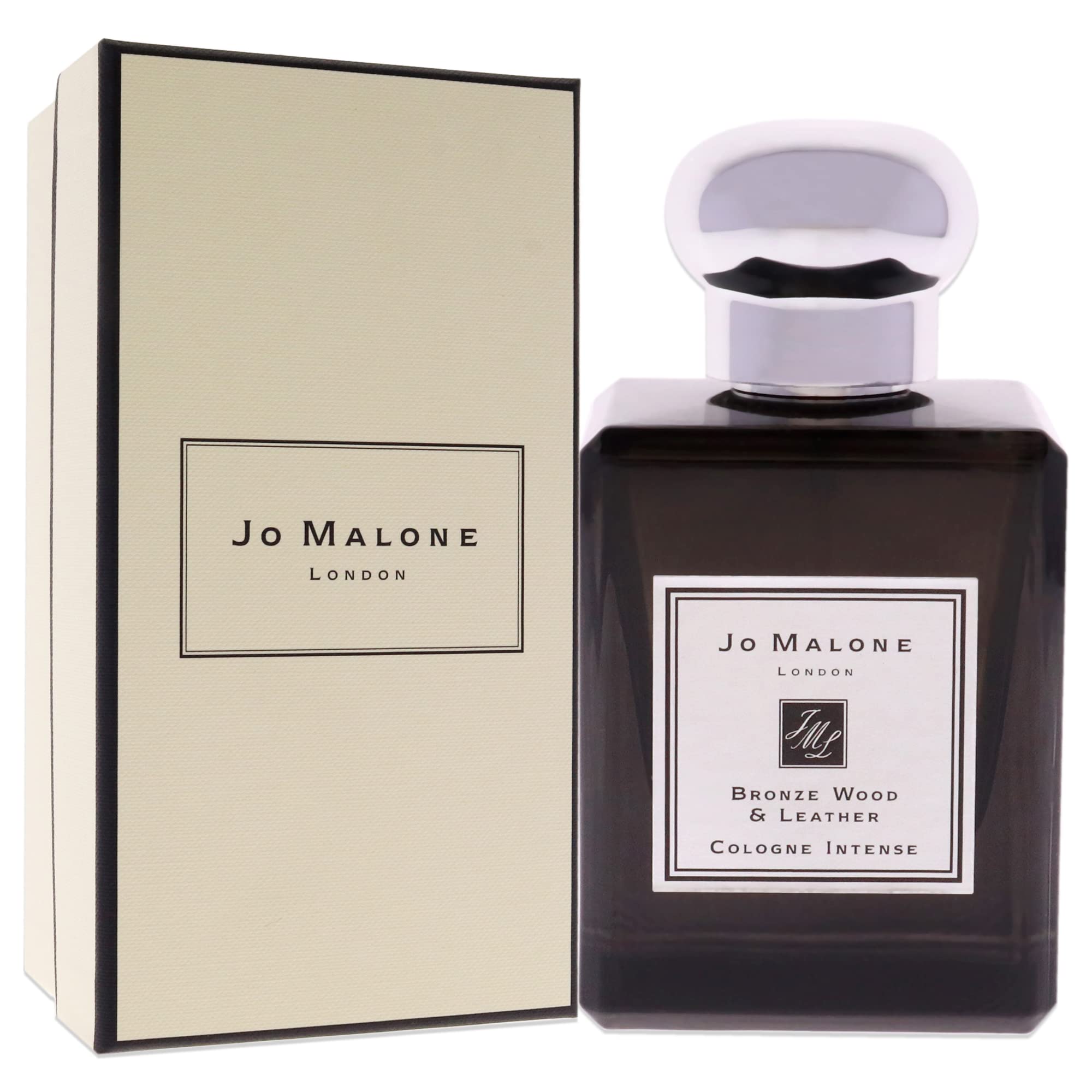 Jo Malone Bronze Wood & Leather Intense Cologne Spray for Men & Women - 1.7 oz Luxury Unisex Perfume for Date Night, Office & Special Occasions