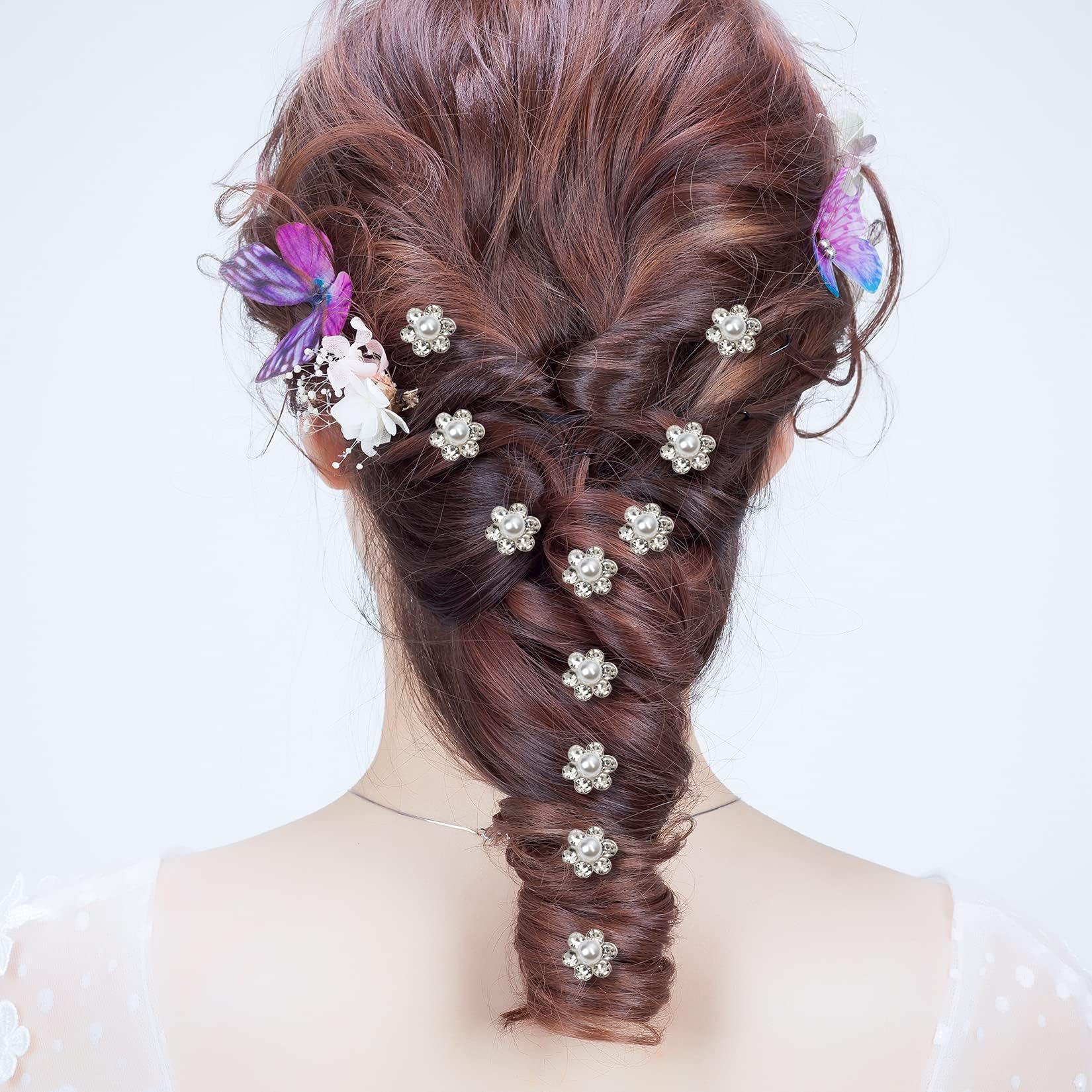 12pcs Spiral Hair Pins Clips - Mini Rhinestone Swirl Hair Twists Coils for Braids, Bridal & Wedding Hairstyles - Elegant Hair Jewelry Set for Women & Girls - Perfect for Prom, Parties and Special Occasions